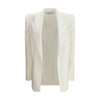 Beige Silk Blazer