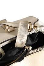 Chalk White Large Leather Tote Bag