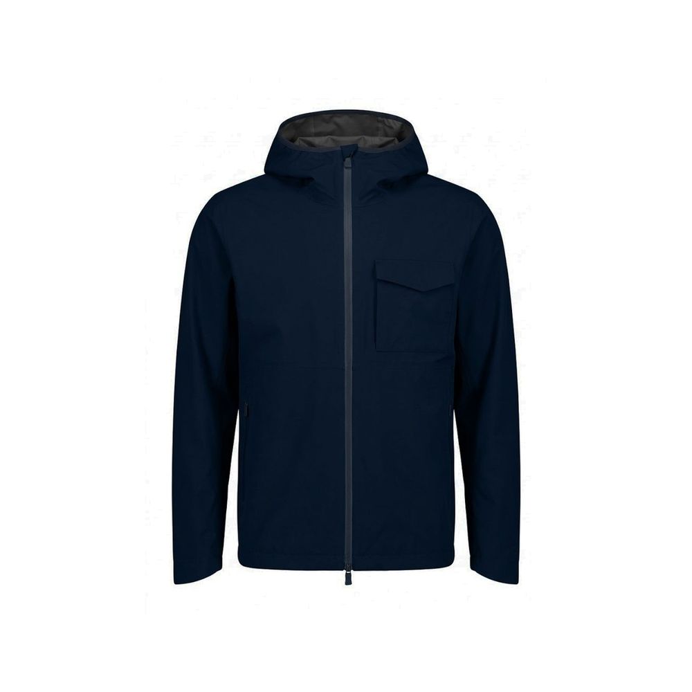 Blue Polyester Shell Jacket