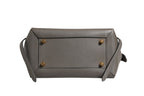 Nano Belt Bag in Grained Calfskin Grey