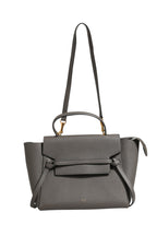 Nano Belt Bag in Grained Calfskin Grey