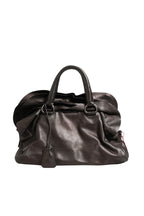 Metallic Nappa Leather Ruffle Shoulder Bag