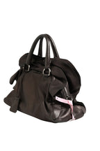 Metallic Nappa Leather Ruffle Shoulder Bag