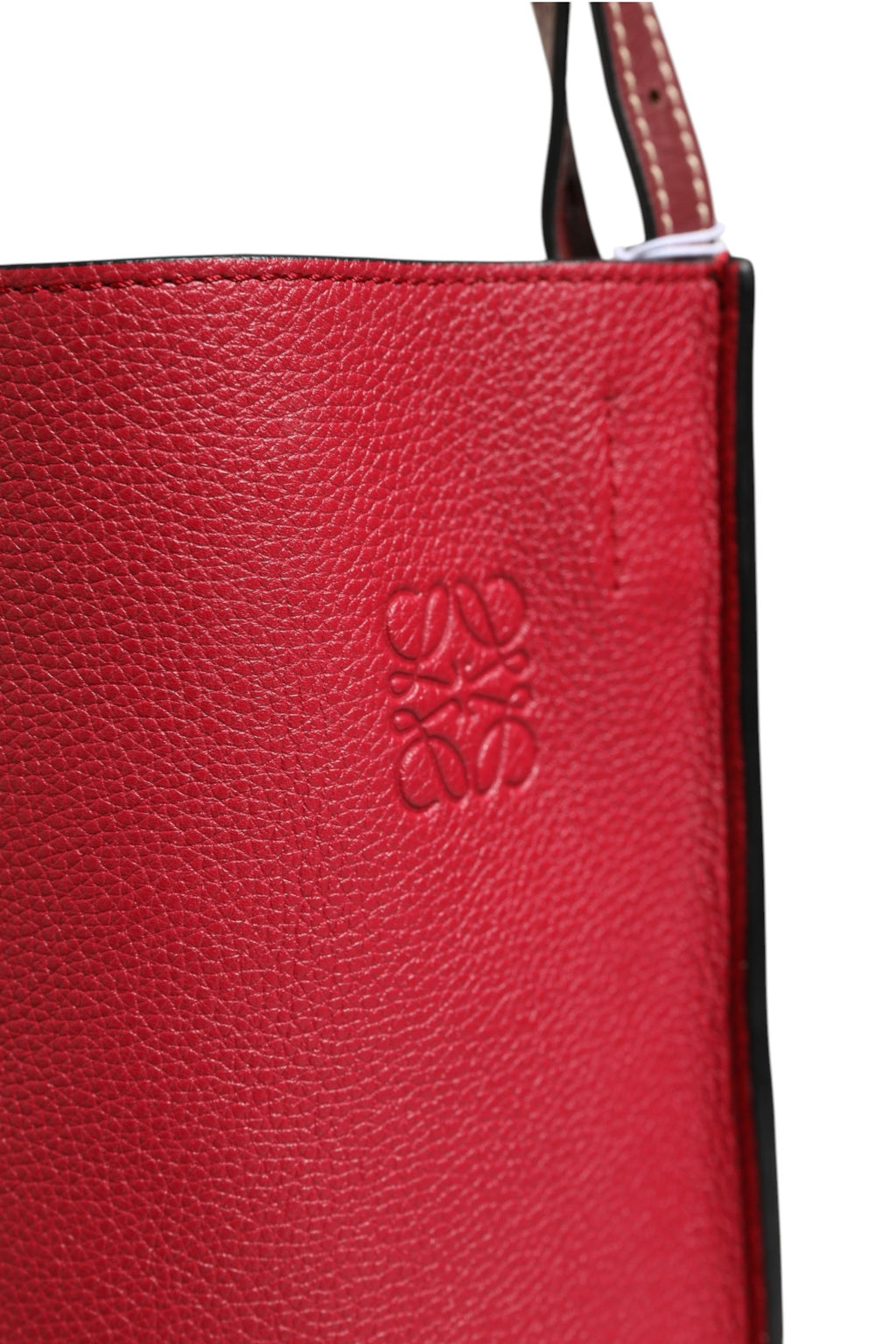 Gate Raspberry & Wine Leather Bucket Bag