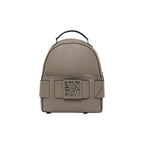 Beige Polyethylene Backpack