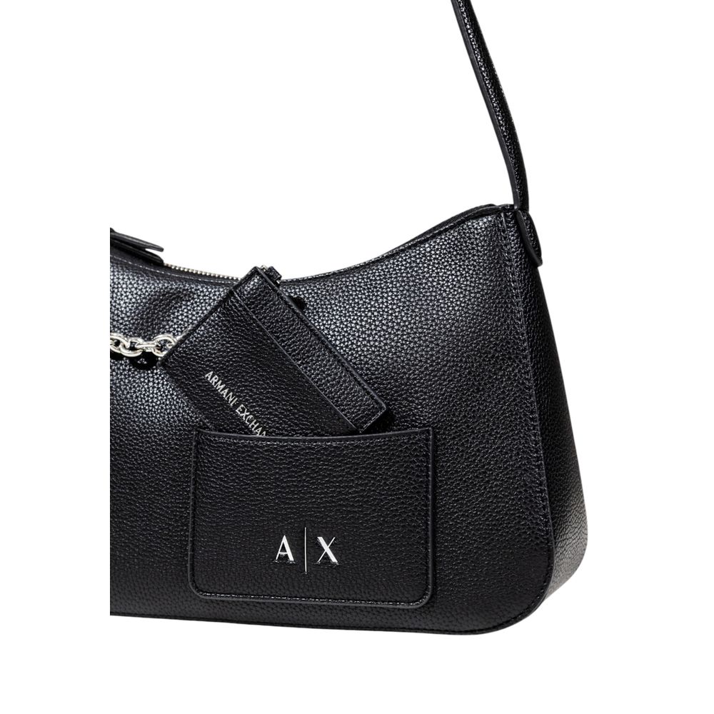Black Polyester Handbag
