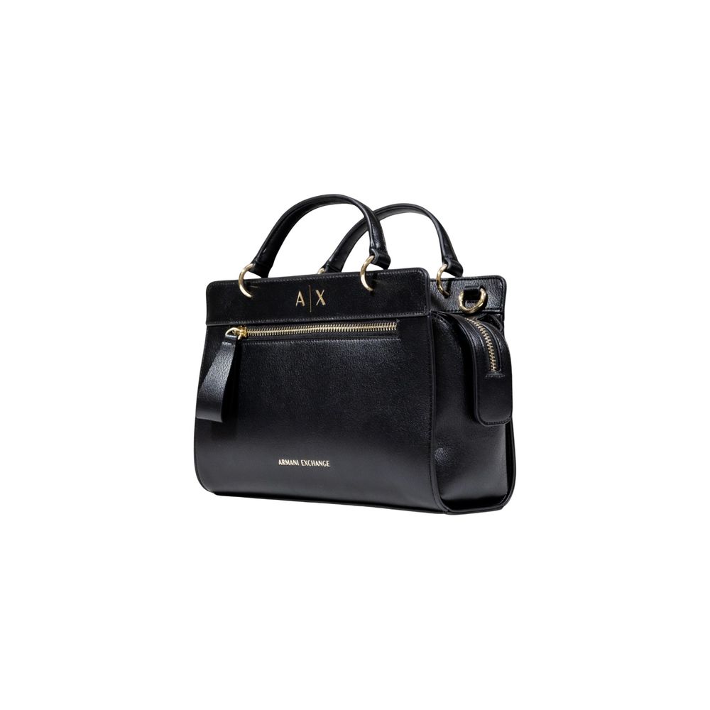Black Polyester Handbag
