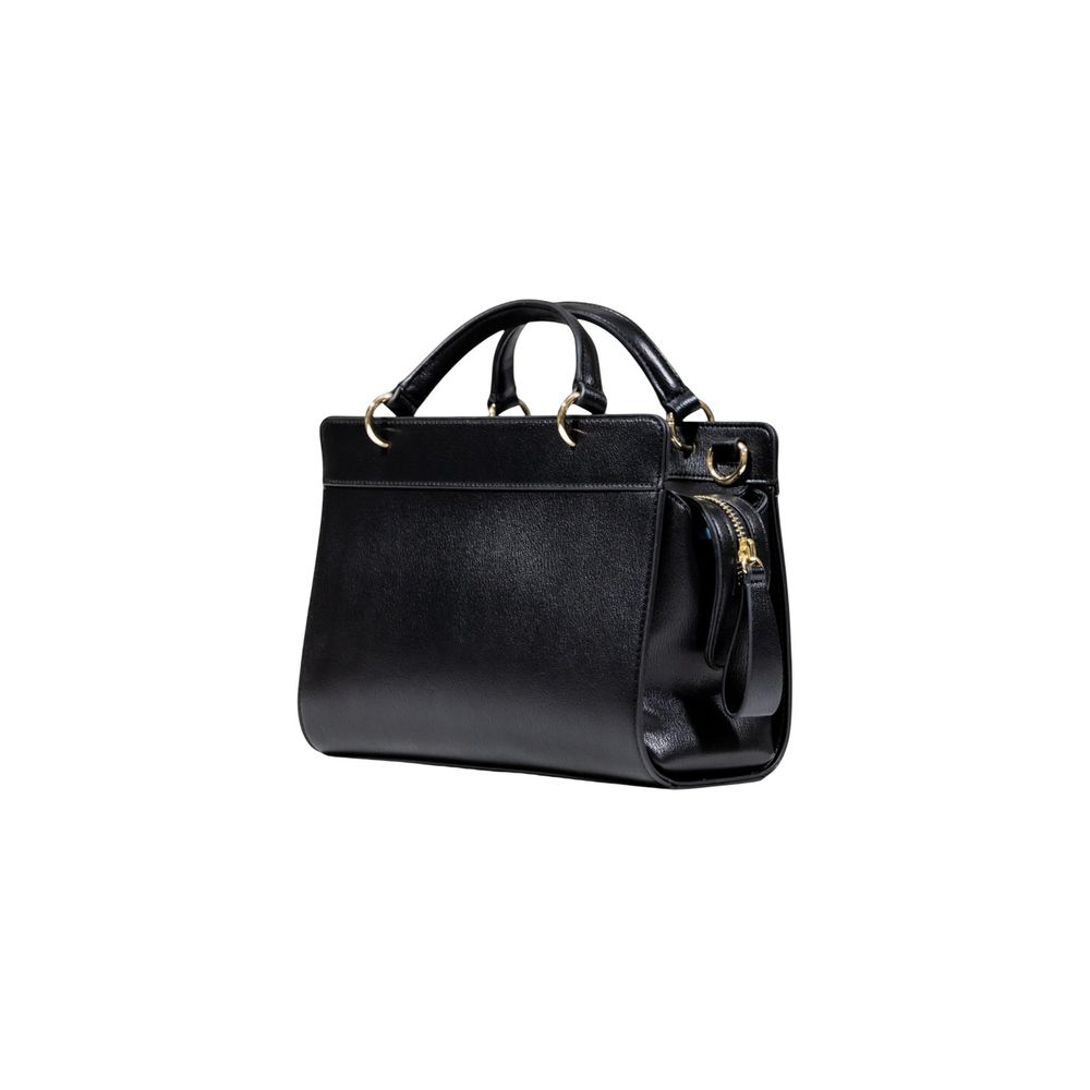 Black Polyester Handbag
