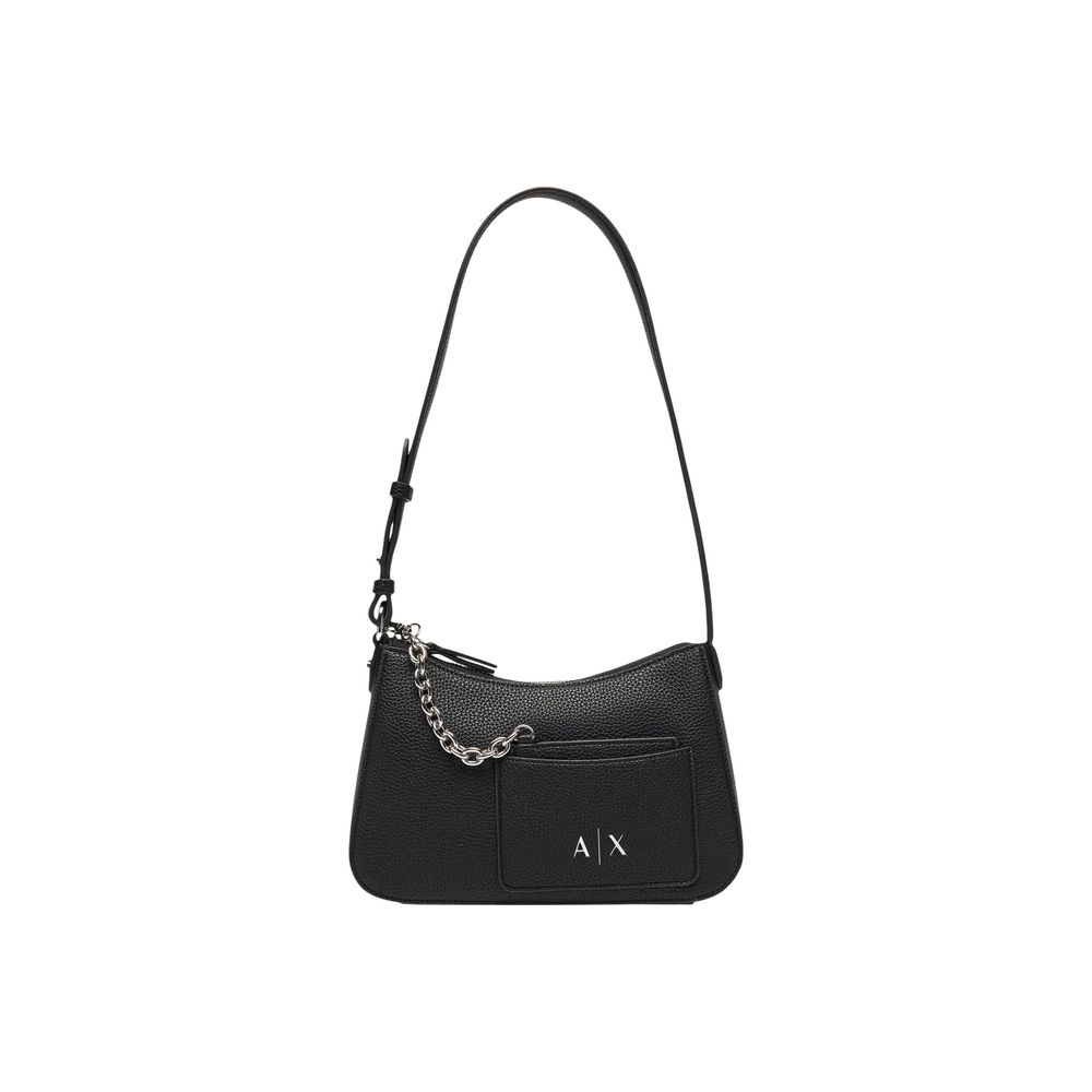 Black Polyester Handbag