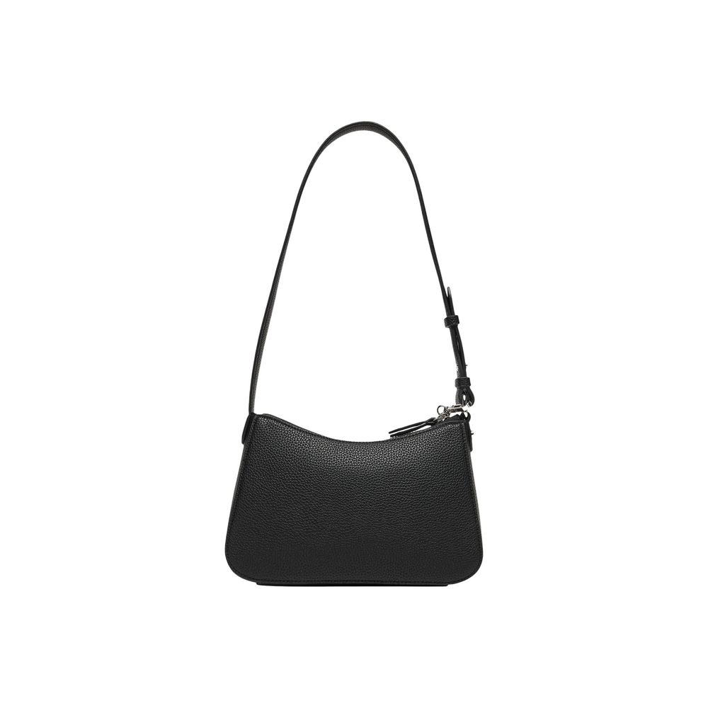 Black Polyester Handbag