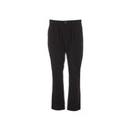 Black Elastane Athletic Pants