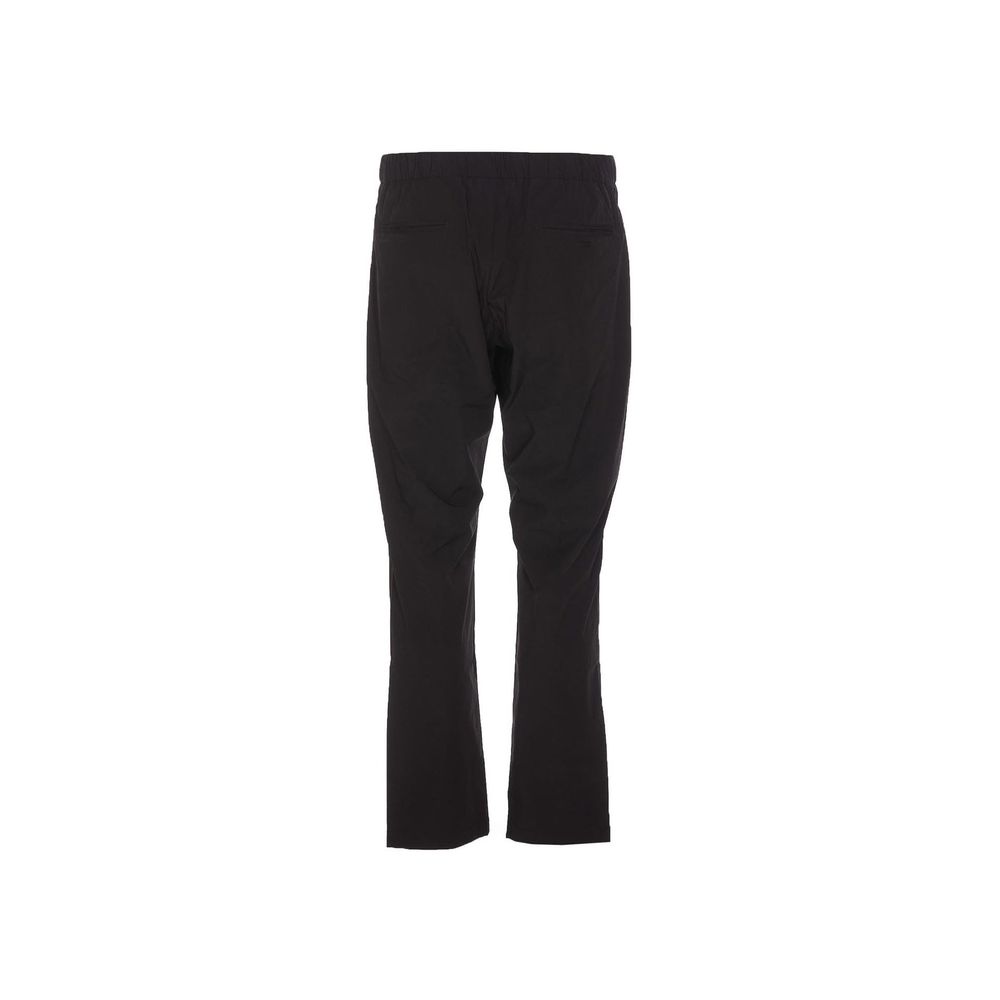 Black Elastane Athletic Pants