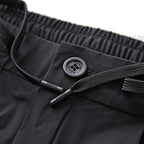 Black Elastane Athletic Pants