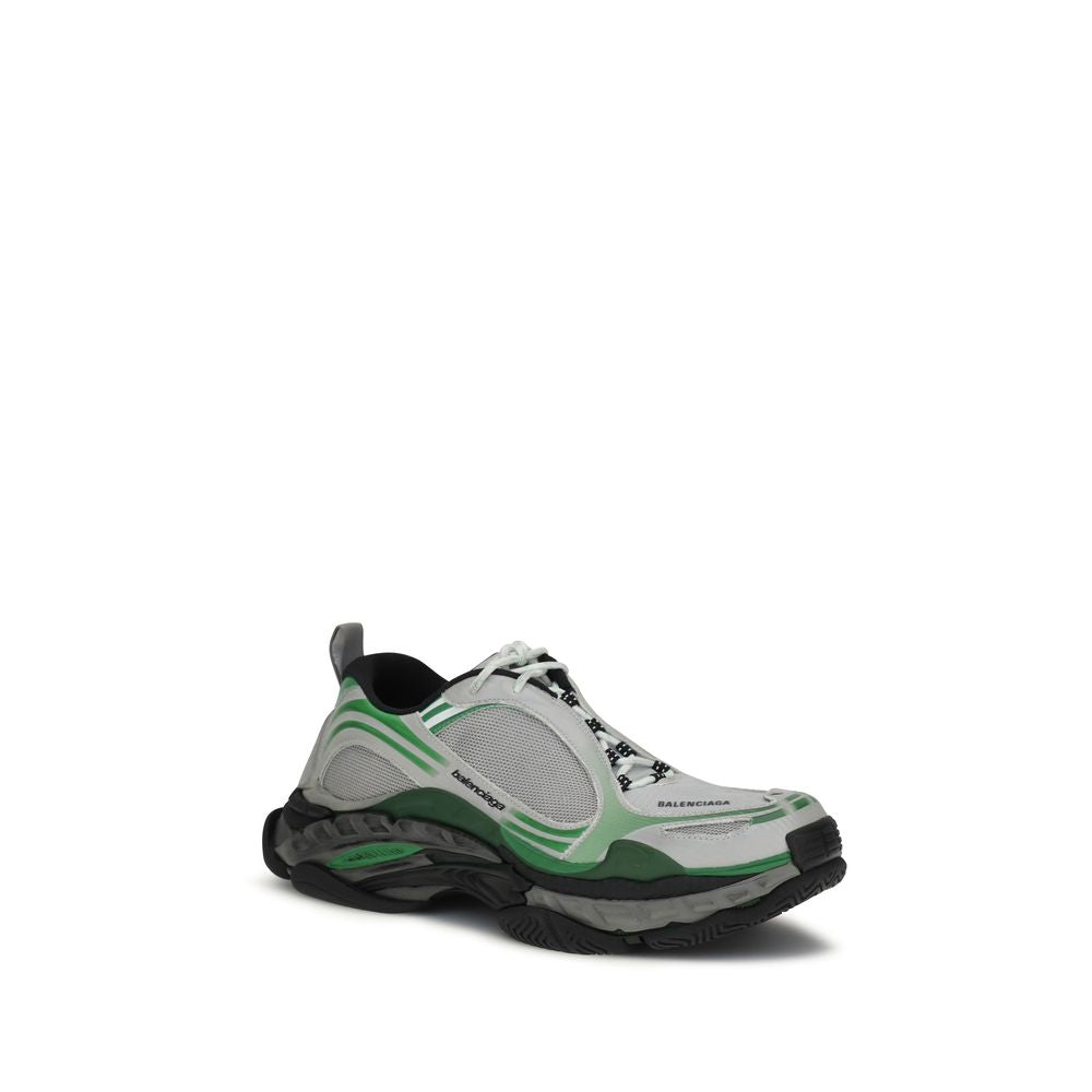 Gray Polyester Athletic Sneakers