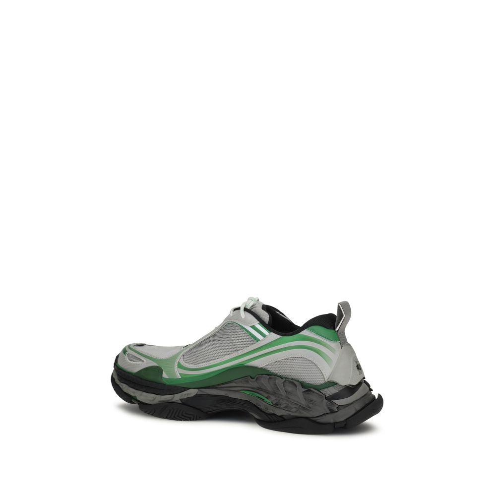 Gray Polyester Athletic Sneakers