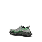 Gray Polyester Athletic Sneakers