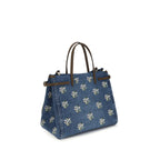Blue Cotton Shoulder Bag