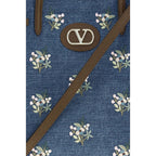 Blue Cotton Shoulder Bag