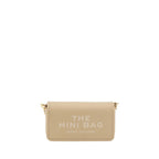 Beige Calf Leather Bos Taurus Shoulder Bag