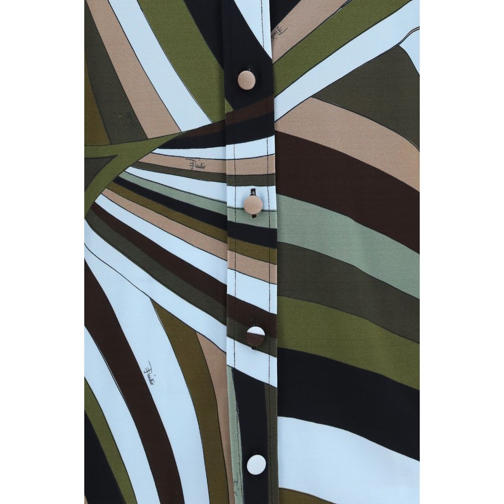 Multicolor Viscose Pattern Shirt