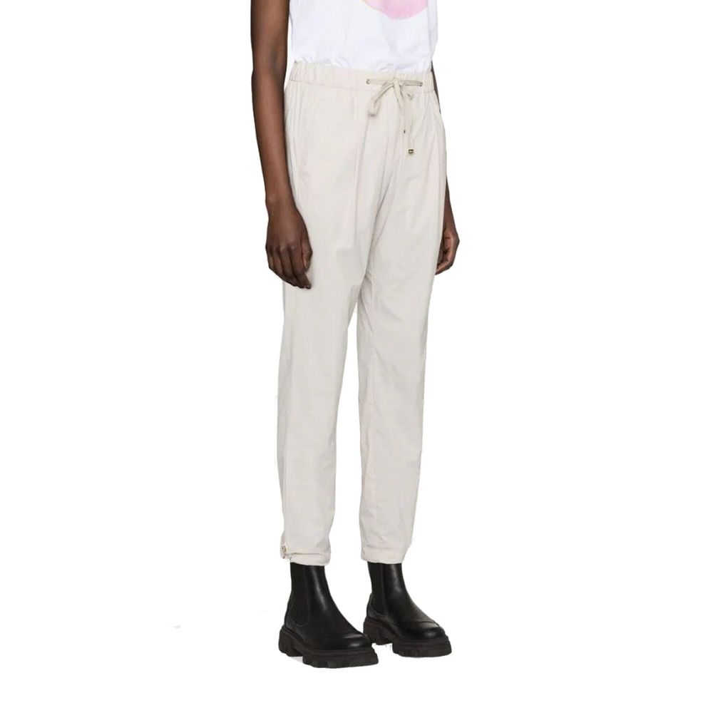Gray Elastane Athletic Pants