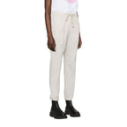 Gray Elastane Athletic Pants