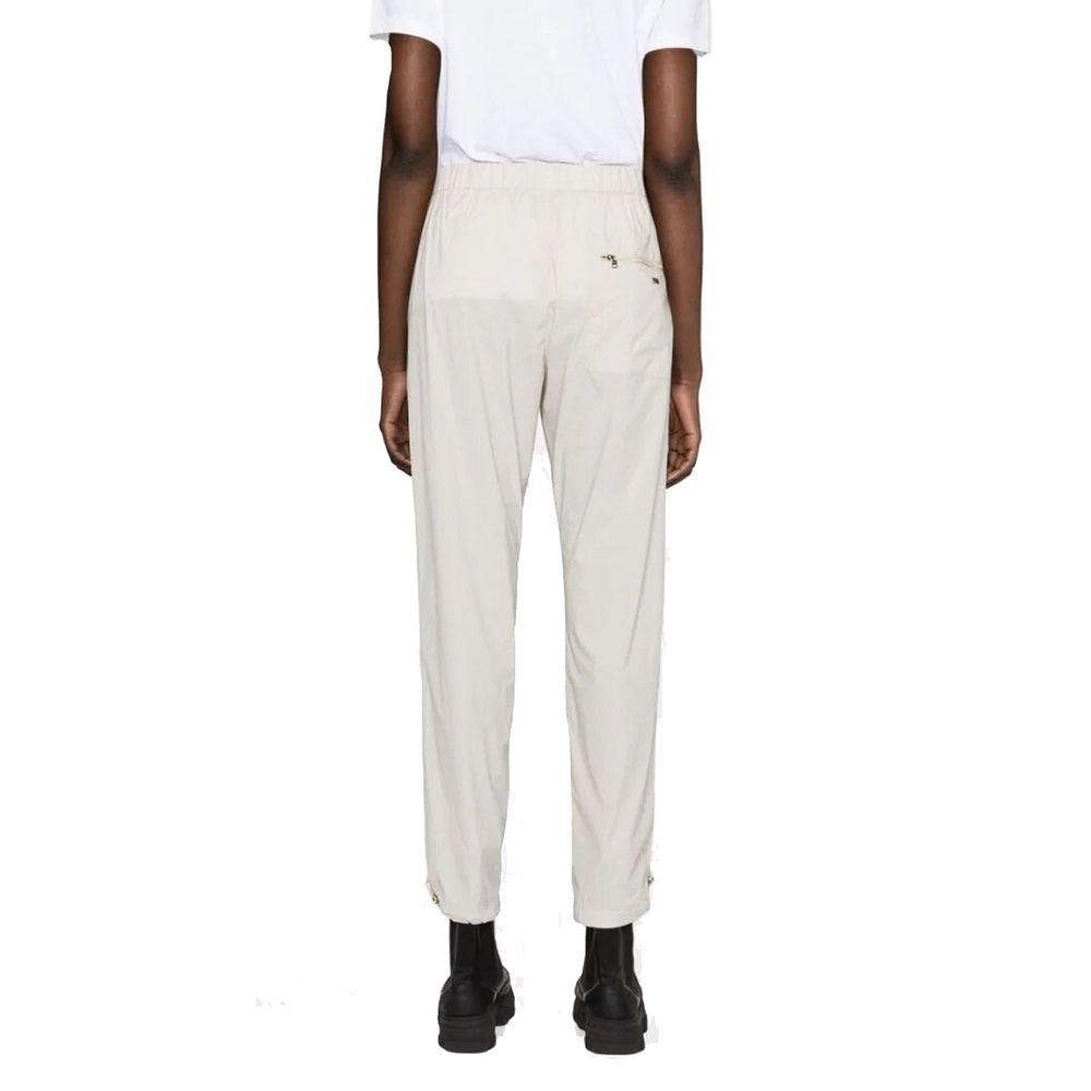 Gray Elastane Athletic Pants