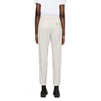 Gray Elastane Athletic Pants