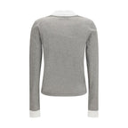 Gray Cotton Long Sleeve T-Shirt
