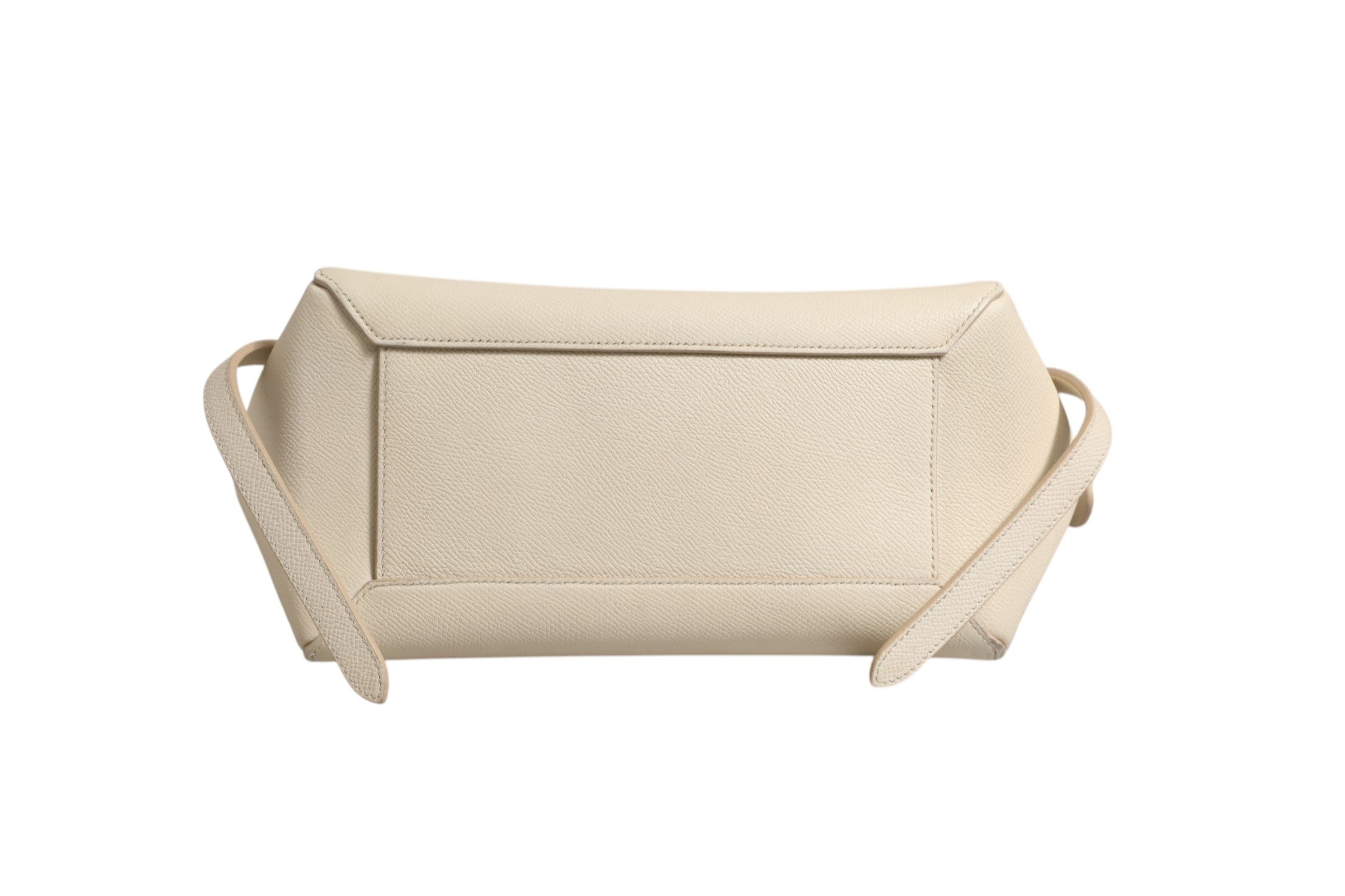 Nano Belt Bag Grained Calfskin Chalk