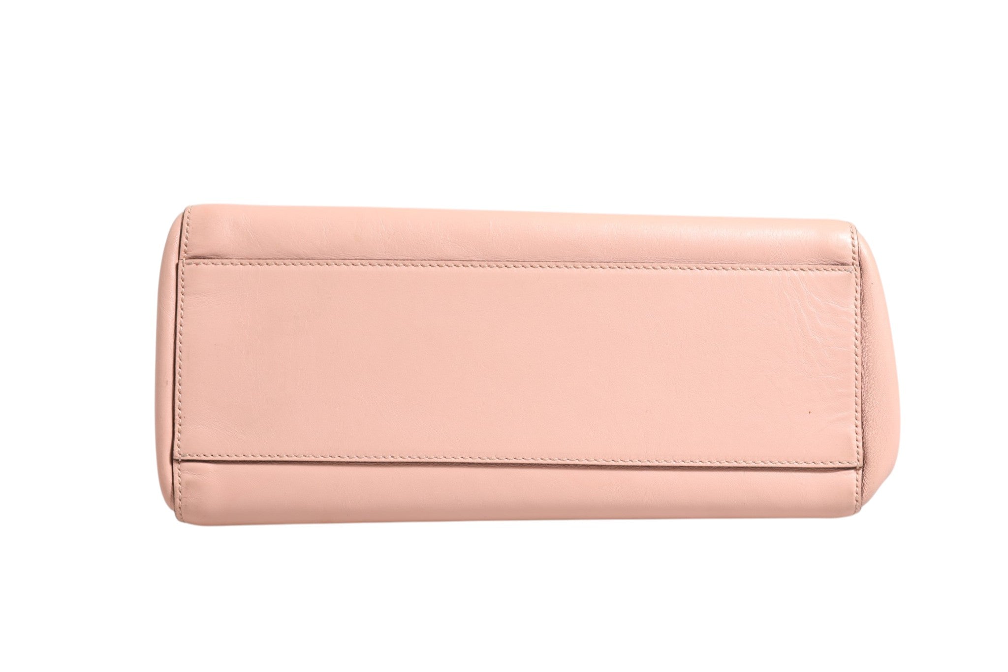 Pink And White Calfskin Small Nymphaea Top Handle Bag