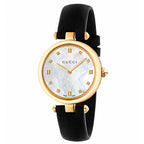 Black Leather Dress Watch