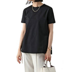 Black Cotton T-Shirt