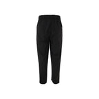 Black Polyester Casual Pants