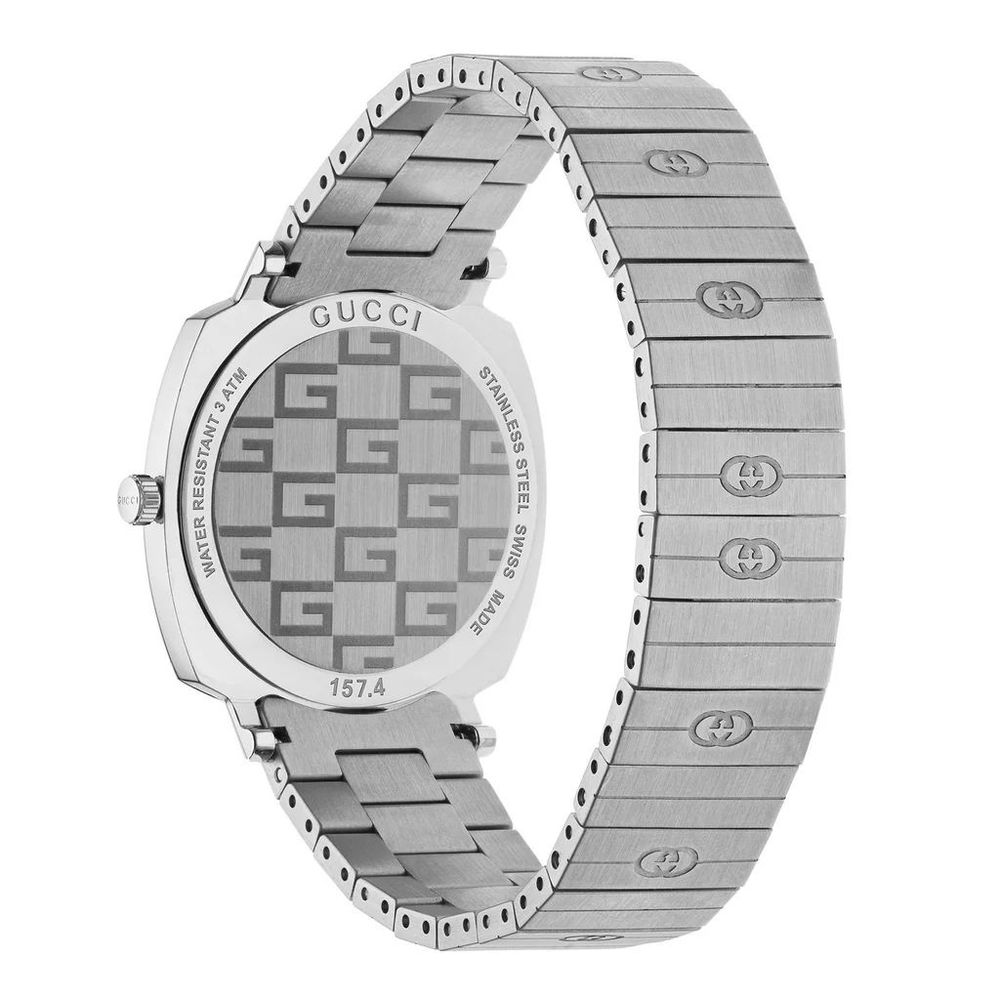 Gray Stainless Steel Dress Watch
