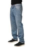 Light Blue Washed MidWaist Classic Denim Jeans