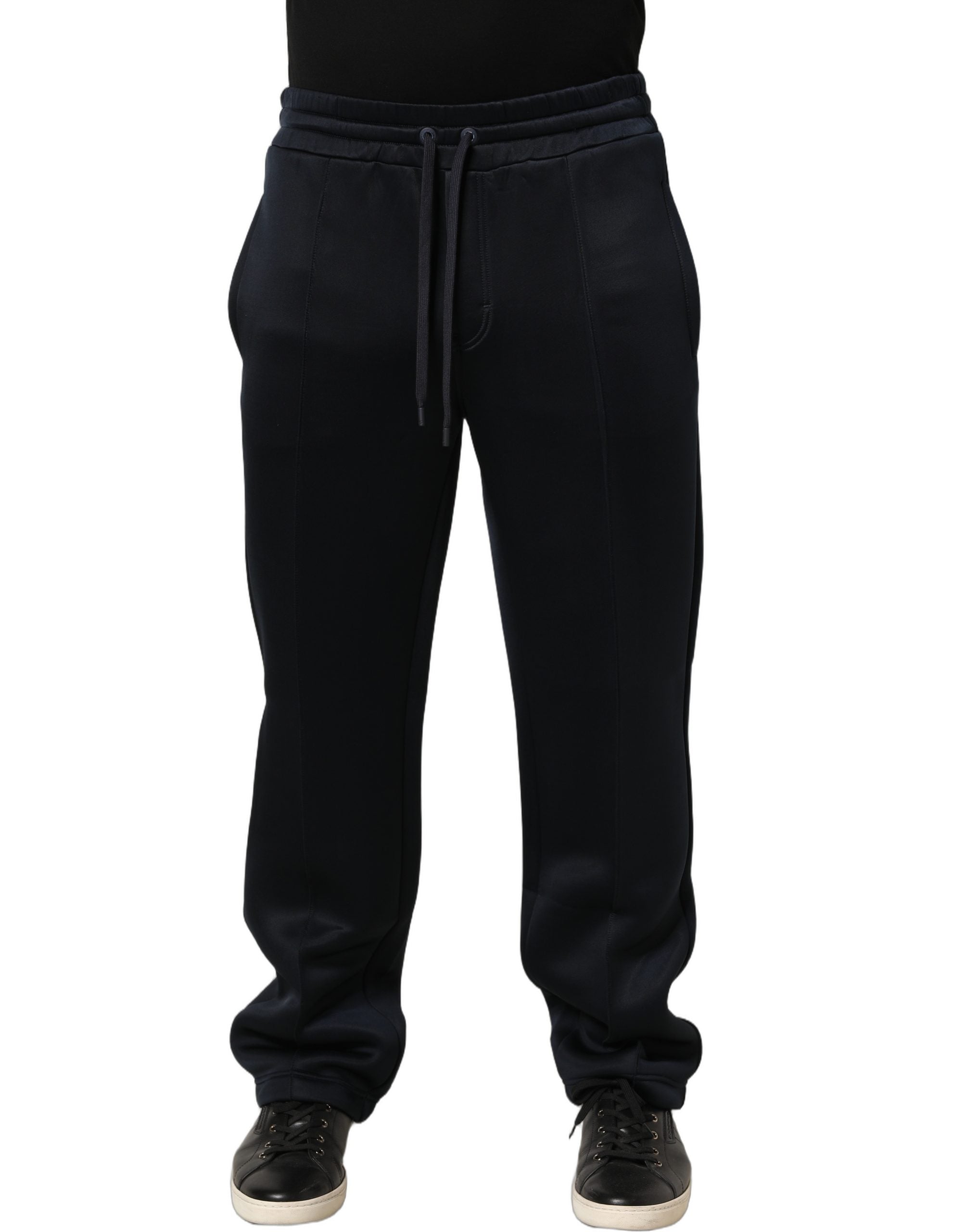 Black Polyester Jogger Men Sweatpants Pants