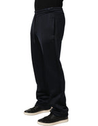 Black Polyester Jogger Men Sweatpants Pants