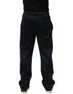 Black Polyester Jogger Men Sweatpants Pants