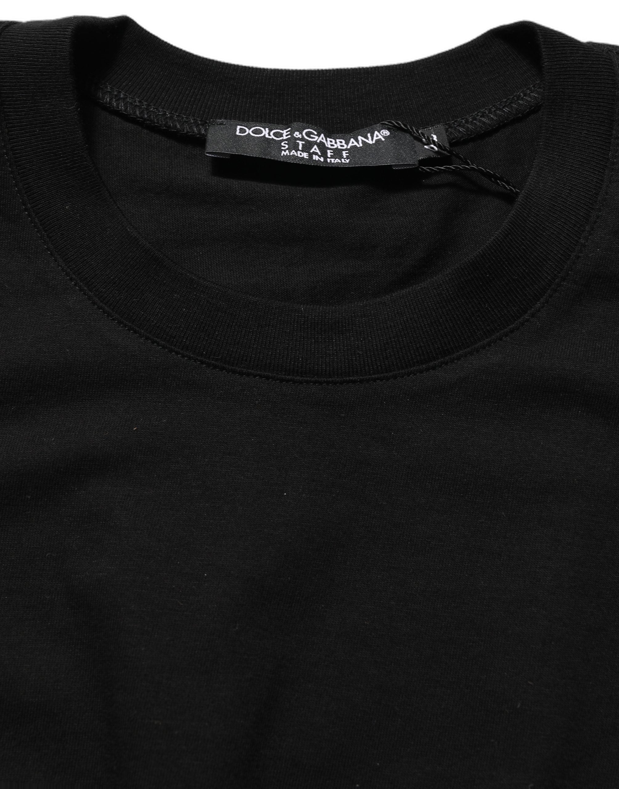 Black Long Sleeves Crew Neck Pullover Sweater