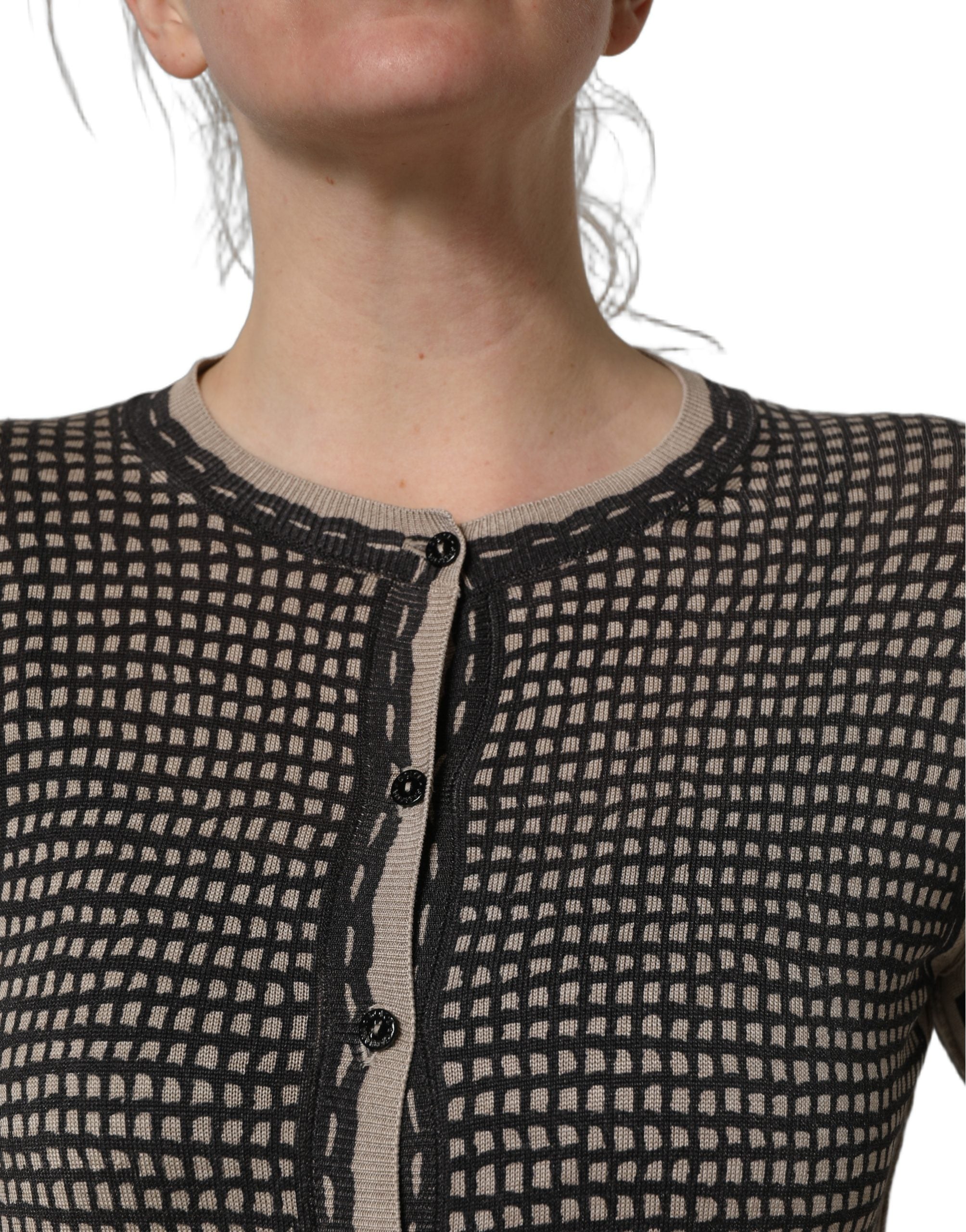 Black Floral Lace ButtonDownCardigan Sweater