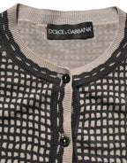 Black Floral Lace ButtonDownCardigan Sweater