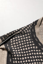 Black Floral Lace ButtonDownCardigan Sweater