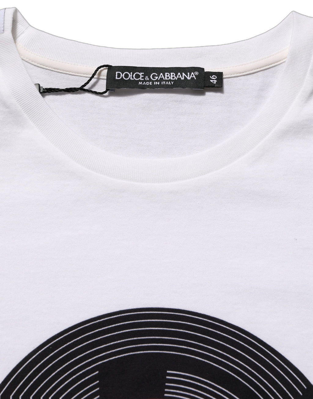 White D&G WE LOVE JAPAN Print Cotton T-shirt