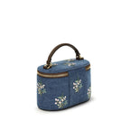 Blue Cotton Handbag