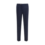 Black Cotton Chino Pants