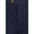 Black Cotton Chino Pants