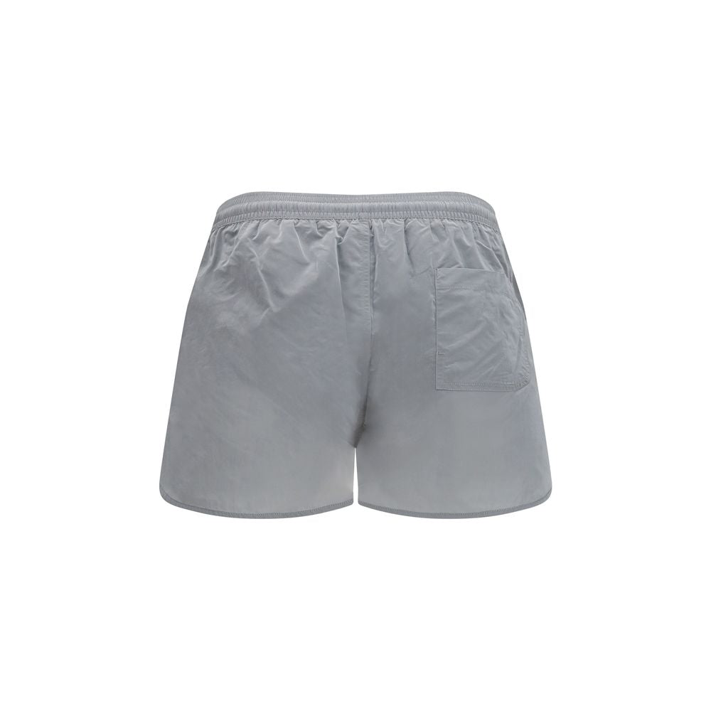 Gray Nylon Bermuda Shorts
