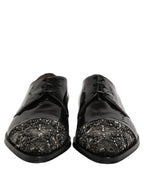 Black Embellished Derby Dress Formal Shoes