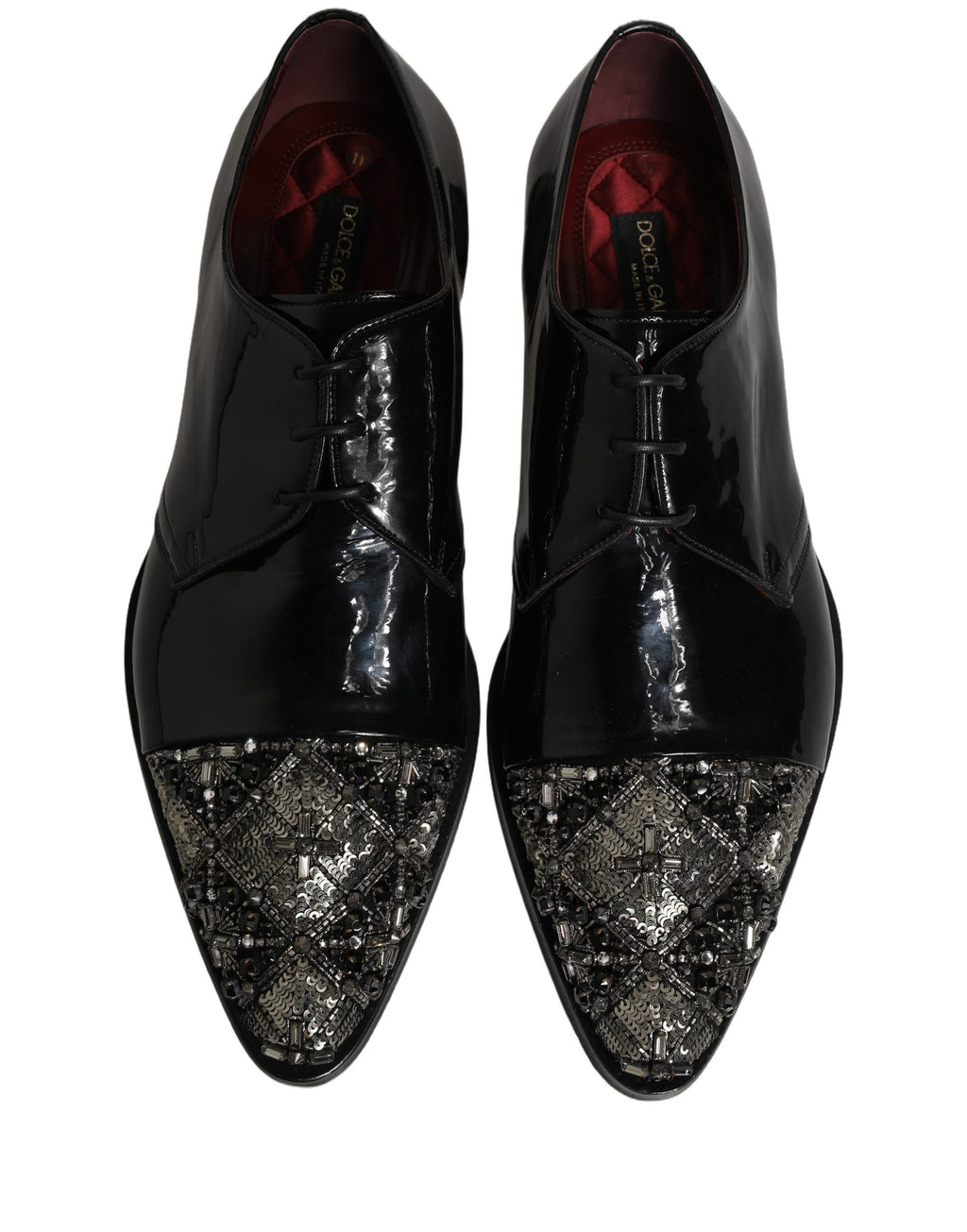 Black Embellished Derby Dress Formal Shoes